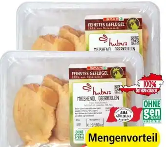 Spar Feinstes Geflügel Hendl Oberkeulen Angebot