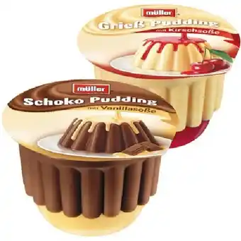 PENNY Müller Pudding mit Sosse div. Sorten Penny 450 Gramm 1 Becher Angebot