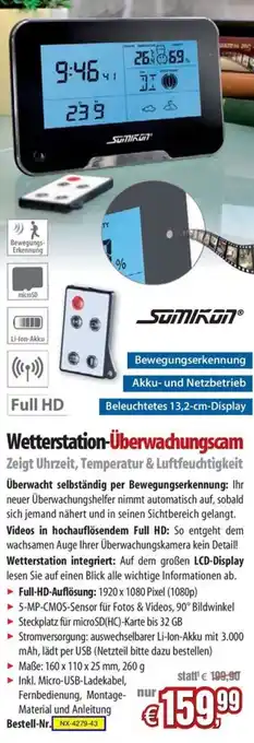 Pearl Wetterstation-Überwachungscam Angebot