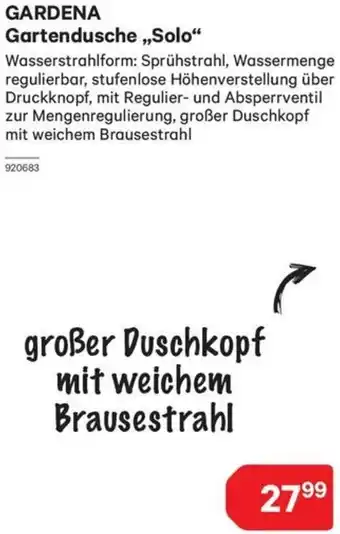 BayWa GARDENA Gartendusche,,Solo Angebot
