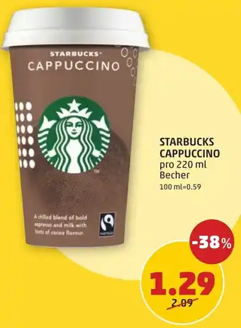 PENNY STARBUCKS CAPPUCCINO 220ml Angebot