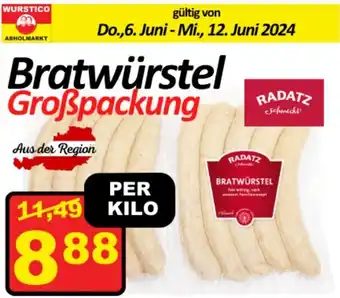Wurstico Bratwürstel Großpackung per kilo Angebot