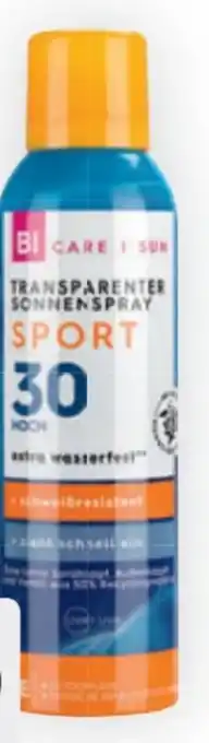 Bipa Transparenter Sonnenspray Sport LSF 30 Angebot