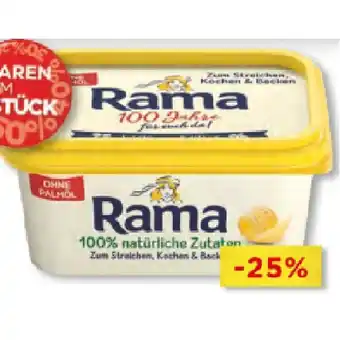 Unimarkt Rama Becher 100% pflanzlich Unimarkt 450 Gramm 1 Becher Angebot