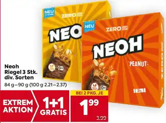 Billa Neoh Riegel 3 Stk. div. Sorten 84g-90g Angebot