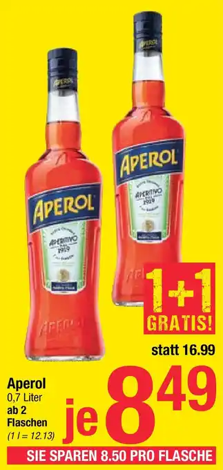 Maximarkt Aperol 0,7 Liter Angebot