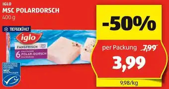 Hofer IGLO MSC POLARDORSCH 400g Angebot