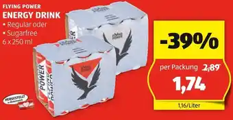 Hofer FLYING POWER ENERGY DRINK Angebot