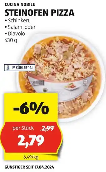 Hofer STEINOFEN PIZZA Angebot
