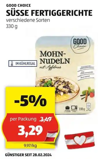 Hofer SÜSSE FERTIGGERICHTE 330g Angebot
