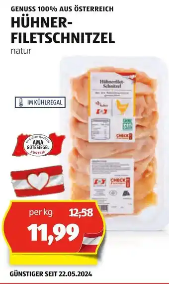 Hofer HÜHNER- FILETSCHNITZEL Angebot