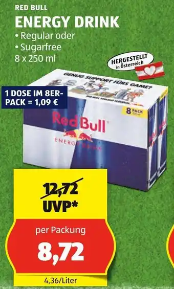 Hofer RED BULL ENERGY DRINK 8x250ml Angebot