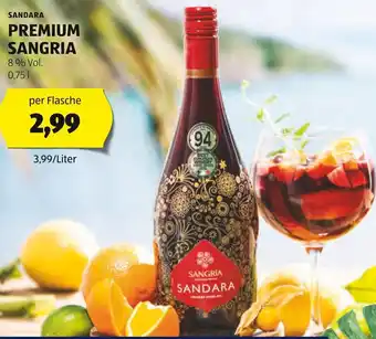 Hofer SANDARA PREMIUM SANGRIA 0.75l Angebot