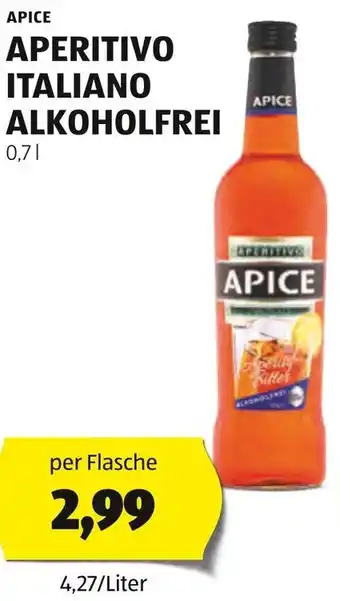 Hofer APERITIVO ITALIANO ALKOHOLFREI 0.7 l Angebot