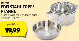 Hofer CROFTON EDELSTAHL TOPF/ PFANNE Angebot