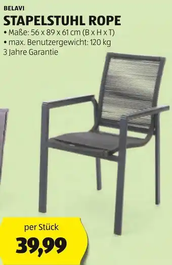 Hofer BELAVI STAPELSTUHL ROPE Angebot