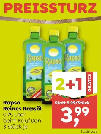 ADEG Rapso Reines Rapsöl 0,75 Liter Angebot