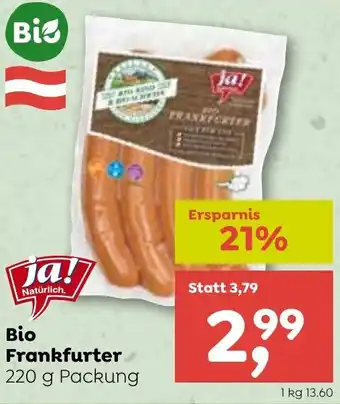 ADEG Bio Frankfurter 220g Angebot