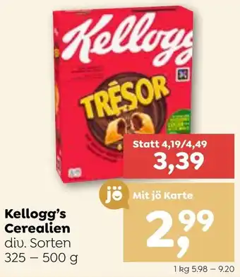 ADEG Kellogg's Cerealien 325-500 g Angebot