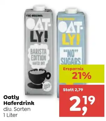 ADEG Oatly Haferdrink 1 Liter Angebot