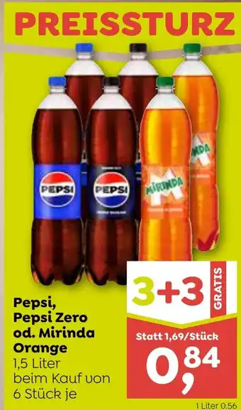 ADEG Pepsi, Pepsi Zero od. Mirinda Orange 1,5 Liter Angebot