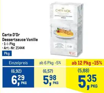 Metro Carte D'Or Dessertsauce Vanille Angebot