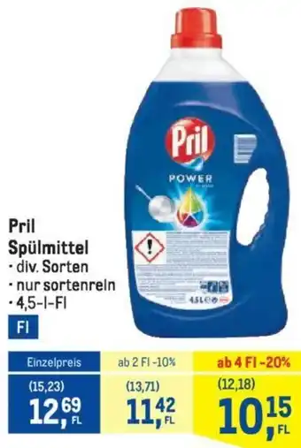 Metro Pril Spülmittel Angebot