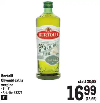Metro Bertolli Olivenöl extra vergine Angebot