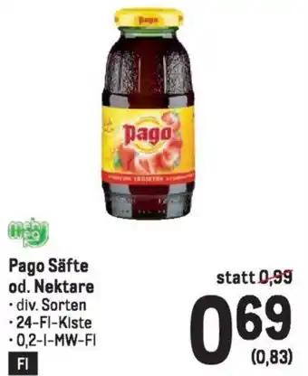 Metro Pago Säfte od. Nektare Angebot