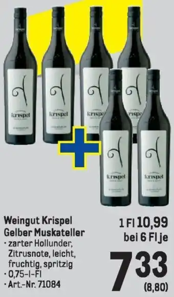 Metro Weingut Krispel Gelber Muskateller Angebot