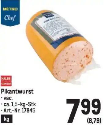 Metro Pikantwurst Angebot
