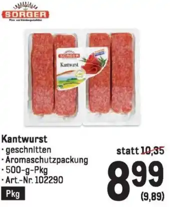 Metro Kantwurst Angebot