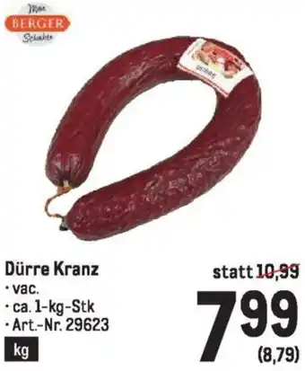 Metro Dürre Kranz Angebot