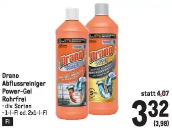 Metro Drano Abflussreiniger Power-Gel Rohrfrei Angebot