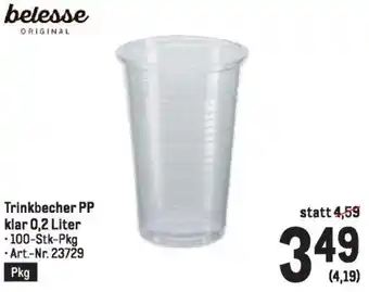 Metro Trinkbecher PP klar 0.2 Liter Angebot