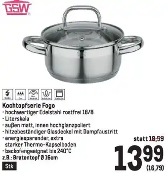 Metro Kochtopfserie Fogo Angebot