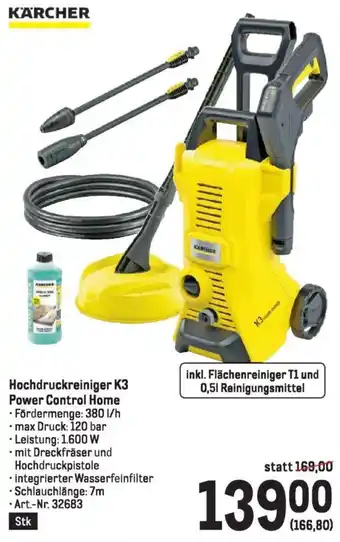 Metro Hochdruckreiniger K3 Power Control Home Angebot