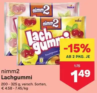 MPreis nimm2 Lachgummi 200-325g Angebot