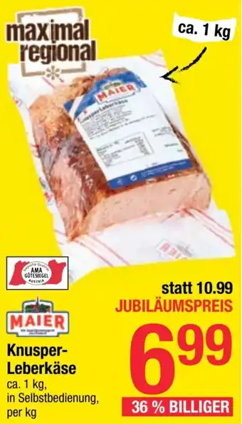 Maximarkt Knusper- Leberkäse Angebot