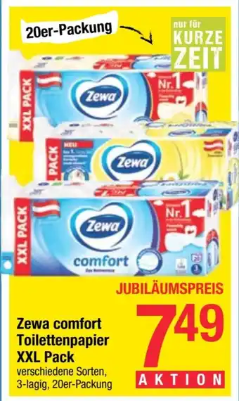 Maximarkt Zewa comfort Toilettenpapier XXL Pack Angebot