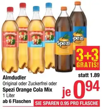 Maximarkt Almdudler Original oder Zuckerfrei oder Spezi Orange Cola Mix 1 Liter Angebot
