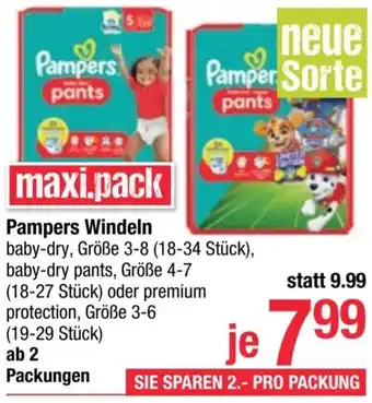 Maximarkt Pampers Windeln Angebot