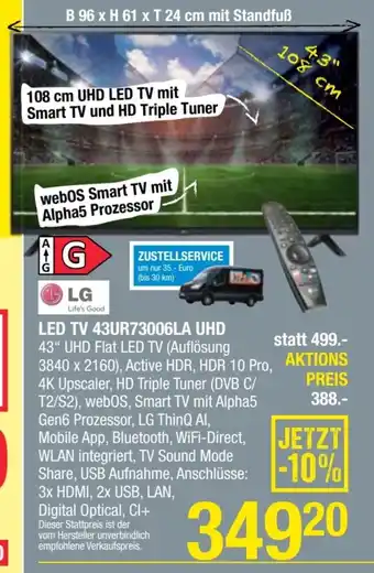 Maximarkt LED TV 43UR73006LA UHD Angebot