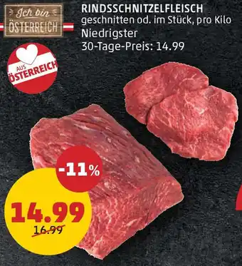 PENNY RINDSSCHNITZELFLEISCH Angebot