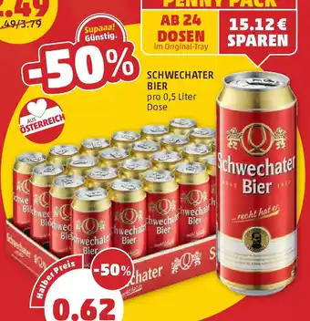 PENNY SCHWECHATER BIER 0.5 Liter Angebot