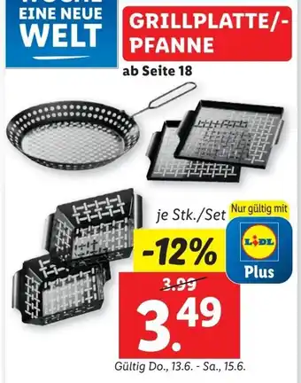 Lidl GRILLPLATTE/- PFANNE Angebot