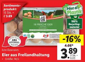 Lidl Eier aus Freilandhaltung Angebot