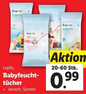 Lidl Babyfeucht- tücher Angebot