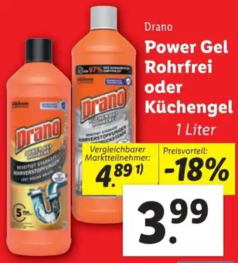 Lidl Power Gel Rohrfrei oder Küchengel 1 Liter Angebot