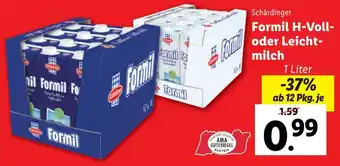 Lidl Formil H-Voll- oder Leicht- milch 1L Angebot
